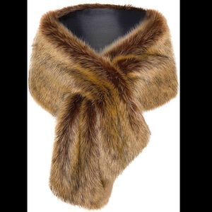 Faux fur wrap